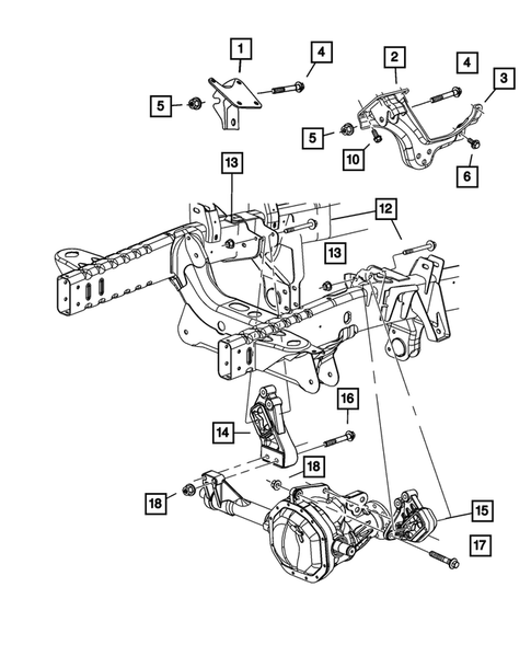 Engine Mounting for 2002 Dodge Ram 1500 #0