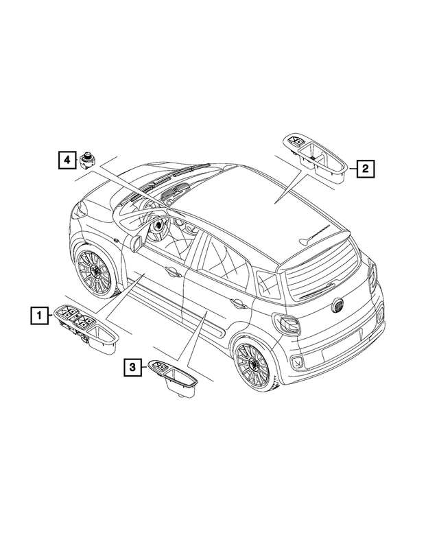 « 7AG67LXHAA –  : Miroir Commutateur pour Mopar Image »