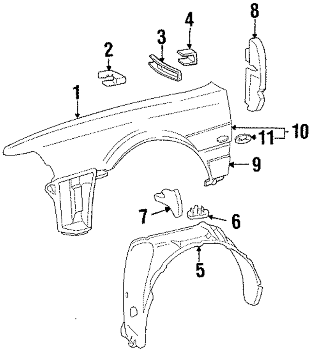 441821031 - Body: Fender for Audi Image