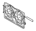 8K0121207A - Cooling System: Fan Shroud for Audi: A4, A4 Quattro, A5, A5 Quattro, A6, A6 Quattro, allroad, Q3, Q3 Quattro, Q5 Image