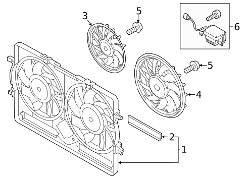Cooling Fan for 2014 Audi Q5 #0