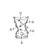 6509284AA - 2.4L Gas; Engine: Hex Flange Head Bolt, Mounting for Mopar Image