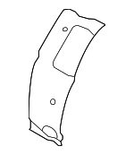 868243Y000 - : 2011-2016 Hyundai Elantra - Wheelhouse Liner for Hyundai: Elantra Image