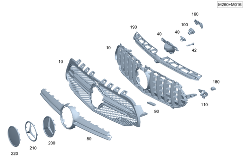 Radiator Grill for 2021 Mercedes-Benz A 35 AMG&reg; #0
