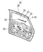 5102233AA - Wiper/Lock Cylinder and Keys: Hex Flange Head Screw for Mopar Image