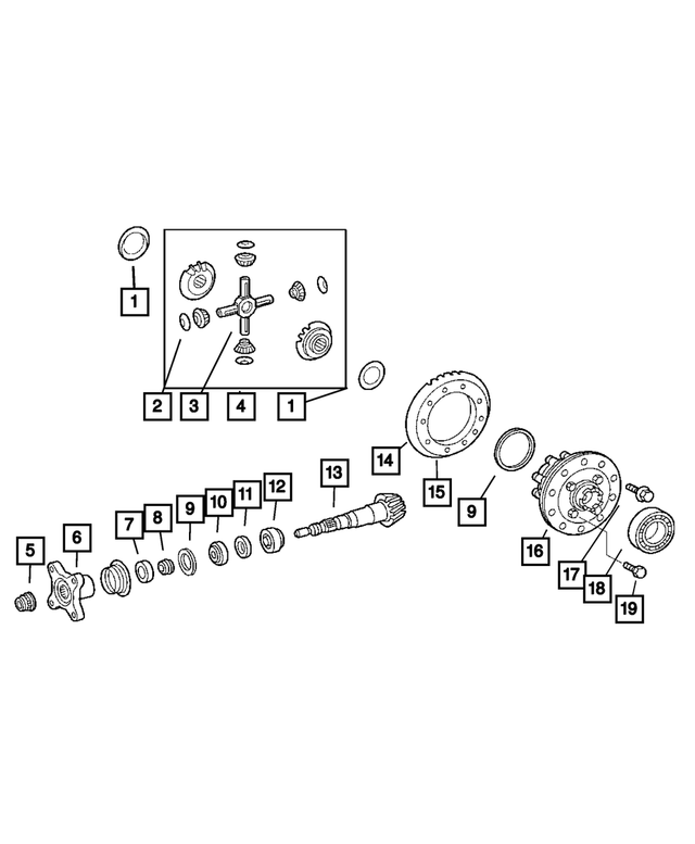5136835AA - Rear Axle: Side Gear Thrust Washer for Mopar Image