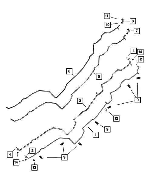 Air Conditioner and Heater Plumbing for 2011 Dodge Durango #1