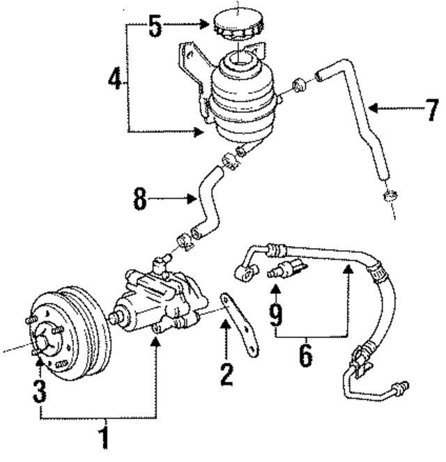 4431028051 - Steering: Power Steering Pump for Toyota Image