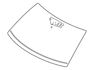 RB5Z7803100A - : Windshield for Ford: Explorer, Police Interceptor Utility Image