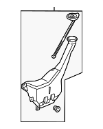 76840S5A003 - Body: Washer Reservoir for Honda: Civic Image
