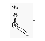 D85201LA1D - Steering: Outer Tie Rod for INFINITI: QX56, QX80 Image