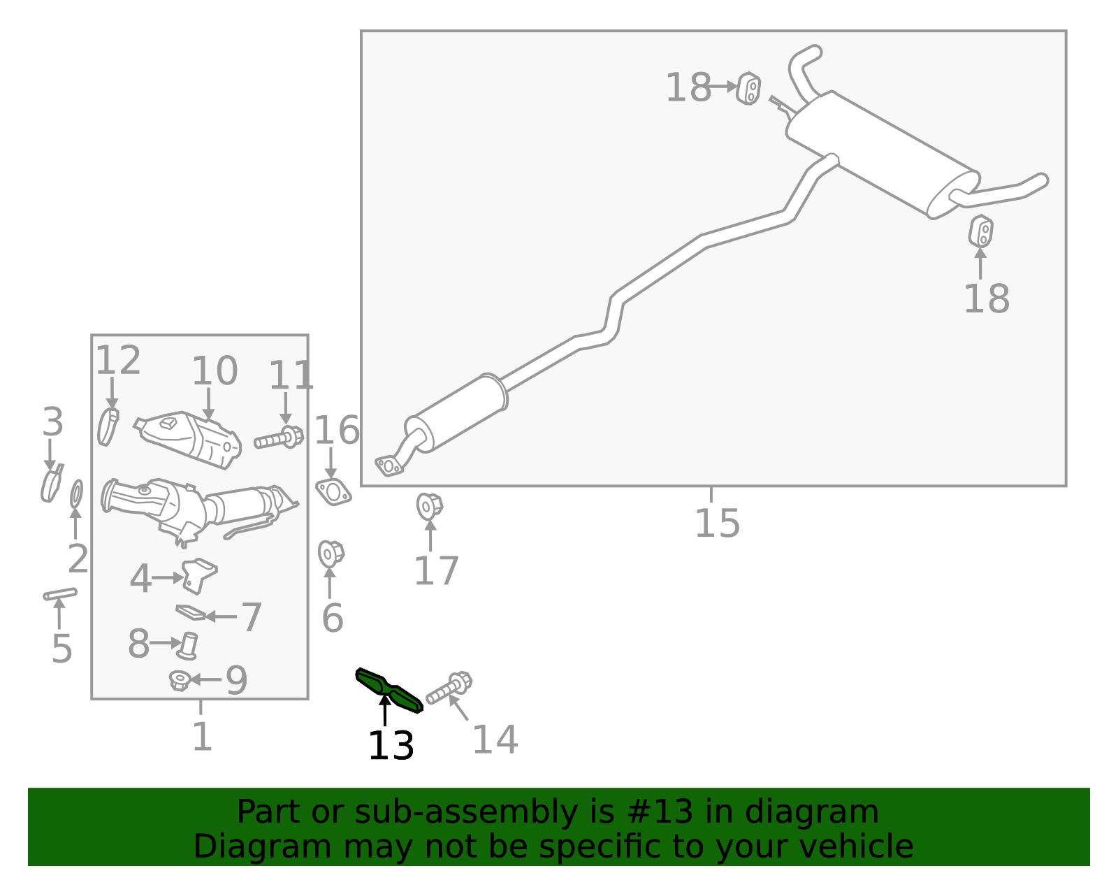 2013-2024 Ford Rear Bracket DS7Z-5K291-A | Ford OEM Parts Outlet