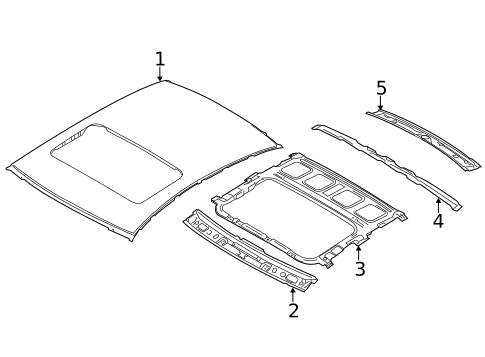 Roof & Components for 2011 Kia Forte #3