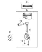 68450984AA - Engine: Complete Engine Piston Ring Set for Mopar Image