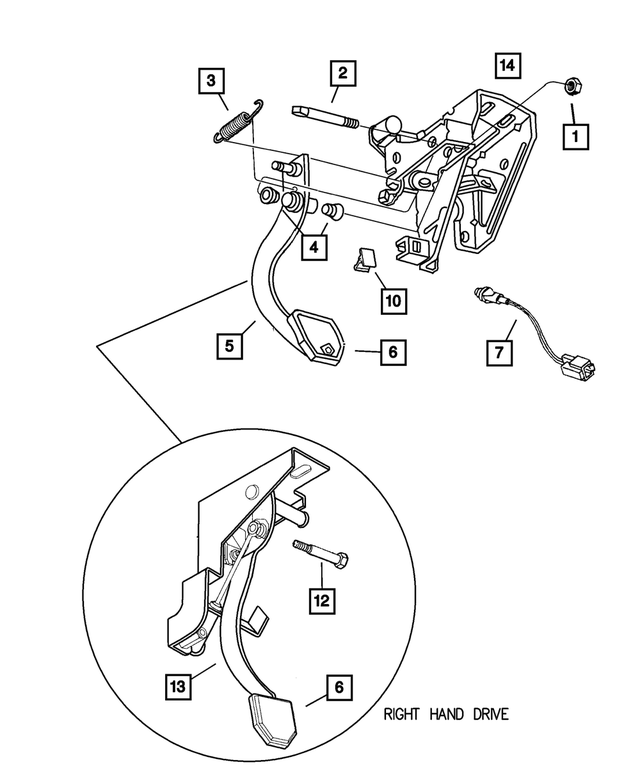6500197 - Clutch: Nut for Mopar Image image