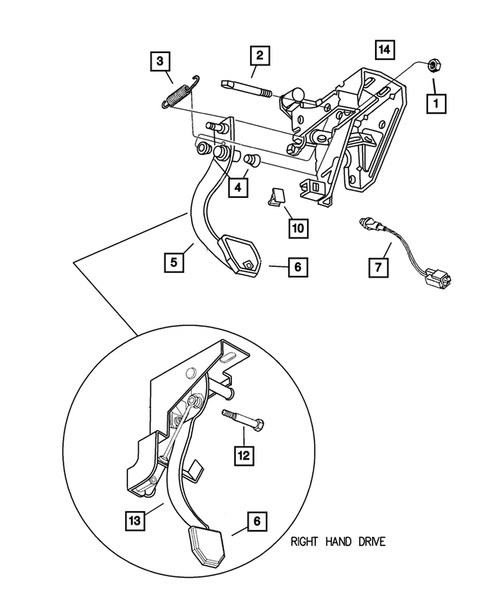Clutch Pedals for 2002 Chrysler PT Cruiser #0