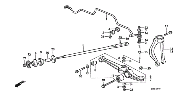 Front Lower Arm for 1991 Honda CRX #0