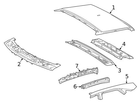 Roof & Components for 2019 Lexus RX350 #2