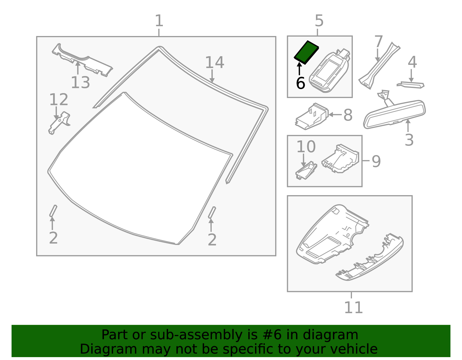C513-66-5G2 - Rain Sensor Insulator - 2013-2017 Mazda | Mazda