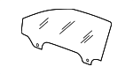 5H4845202A - Body: Door Glass for Volkswagen Image