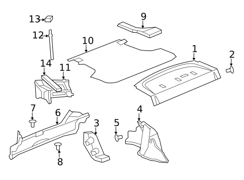 Interior Trim - Trunk for 2010 Chrysler Sebring #0