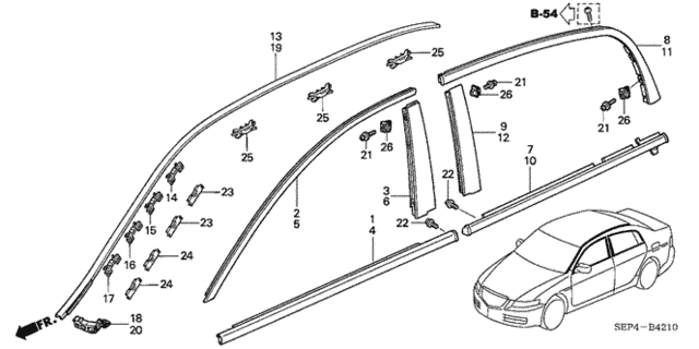 Molding for 2004 Acura TL #0