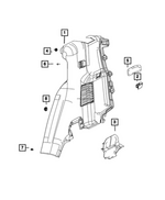 7ES40TX7AC - Interior Trim: Quarter Trim Panel, Right for Mopar Image