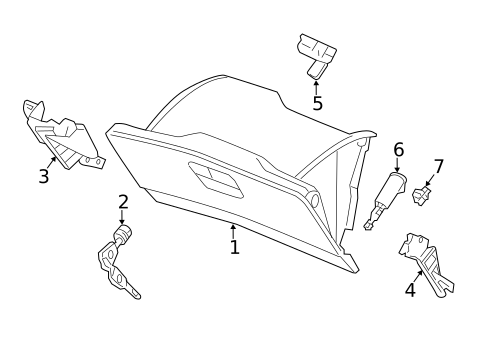 Glove Box for 2012 Honda CR-V #0
