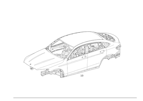 Body-in-White for 2018 Mercedes-Benz GLC63 AMG S #0