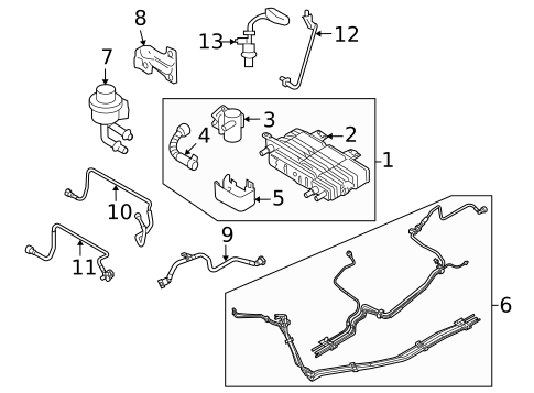 Evaporative System for 2010 Lincoln MKZ #0