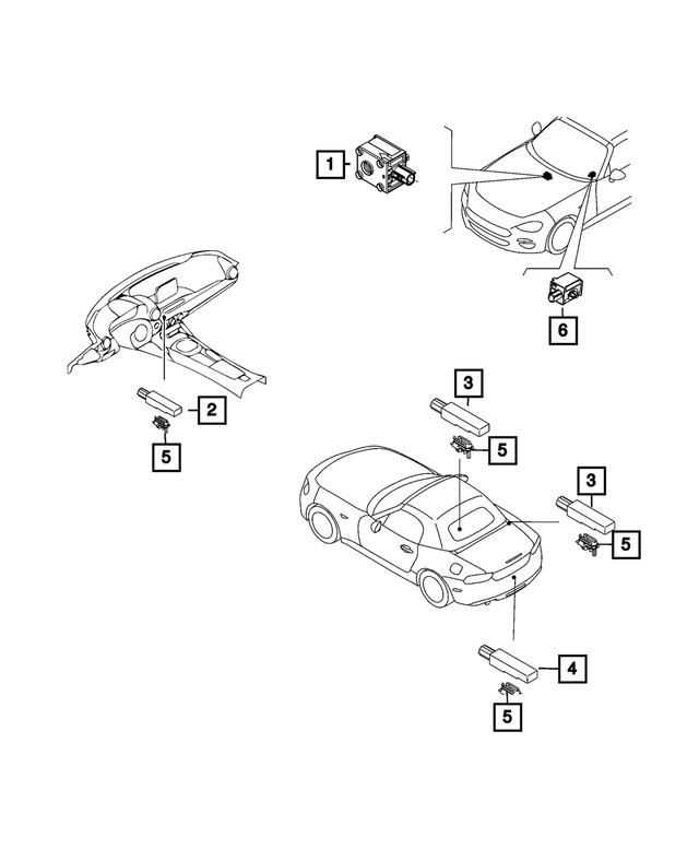 « 68314459AA – Electrical : Antenne Support pour Mopar Image »
