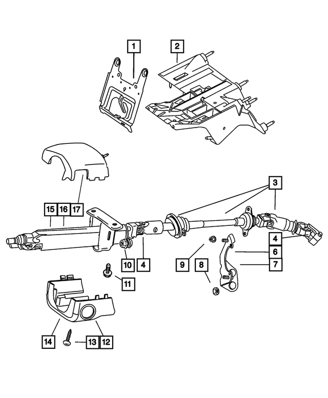 6100516 - Steering: Hex Flange Lock Nut for Mopar Image