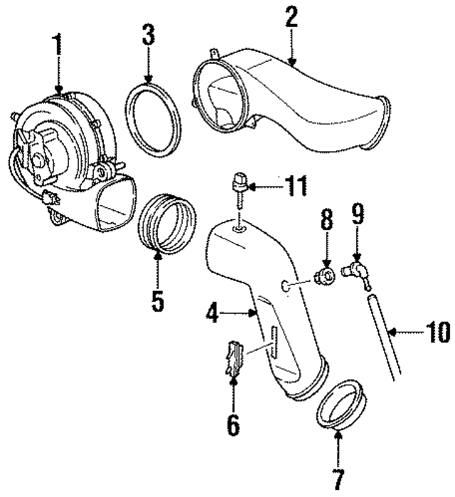96421131102 - HVAC: Adjust Tube for Porsche Image