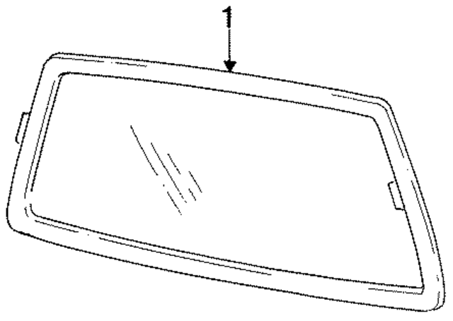 55028466 - Body: Back Glass for Mopar Image