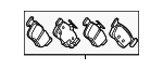 430223W0A01 - Brakes: Brake Pads for Honda Image