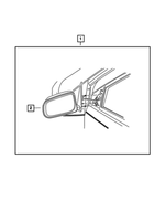 82210283 - Mopar Accessories - Component Parts: Outside Rearview Mirror for Mopar Image