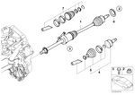 31607576103 - Front Axle: Output Shaft Front Right for Mini Image