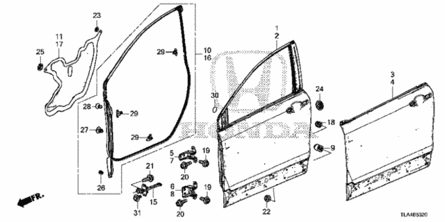 Front Door Panels for 2017 Honda CR-V #0