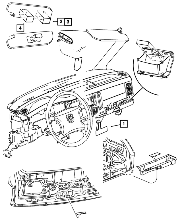 5108001AB - Labels All Vehicle Locations: Air Bag Warning Label for Mopar Image image