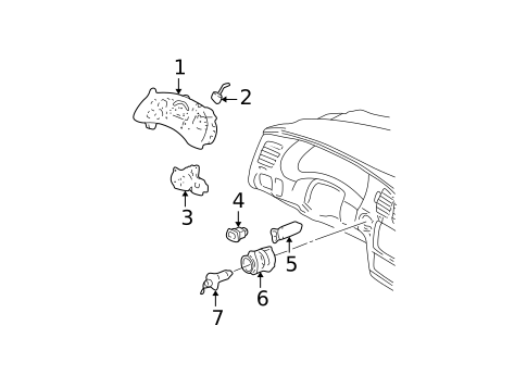 Switches, Solenoids & Actuators for 2001 Chevrolet Monte Carlo #0