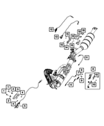 68544296AA - Electrical: Upstream Nitrous Oxide Sensor And Bracket for Ram: 1500 Image