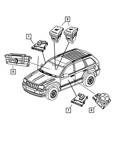 Switches for 2017 Jeep Grand Cherokee #3