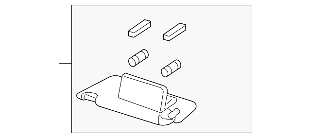 83280-TZ3-A02ZD - 2018-2020 Acura TLX - Sun-Visor Assembly, L