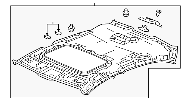2018-2020 Acura TLX Headliner 83200-TZ3-A12ZD | OEM Parts Online