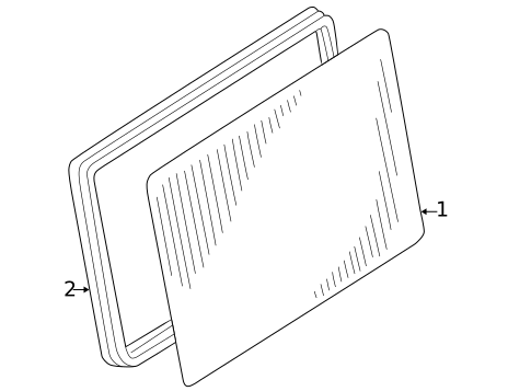 Glass & Hardware - Back for 2004 Mercedes-Benz G55 AMG #0