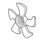 19020PT0003 - Cooling System: Fan Blade for Honda: Accord, Prelude, S2000 Image