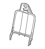 1F2088133 - Body: Seat Back Frame for Mazda: B2300, B2500, B3000, B4000 Image