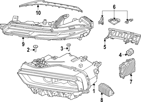 Headlamp Components for 2023 BMW X7 #0