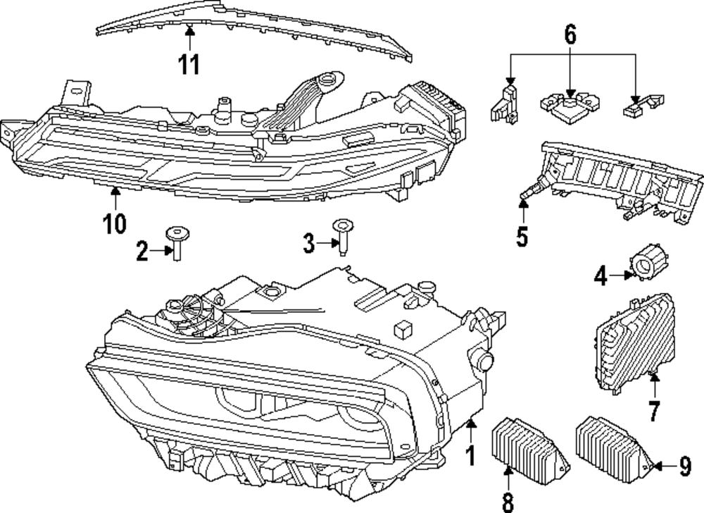 おまとめ4点【5P-58, 5P-59, 5O-2, 51-133】 Genuine BMW Headlamp Assembly 63-11-5-A41-153 | eBay