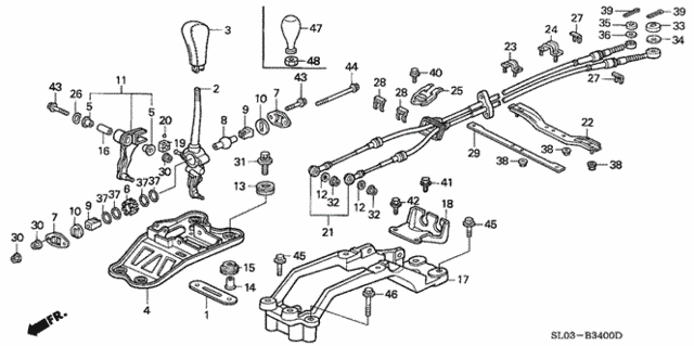 Shift Lever for 1996 Acura NSX #0